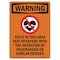 Signmission OSHA WARNING Sign, Tests In This Area W/ Symbol, 10in X 7in Aluminum, 7" W, 10" L, Portrait OS-WS-A-710-V-13559 - alternate 1
